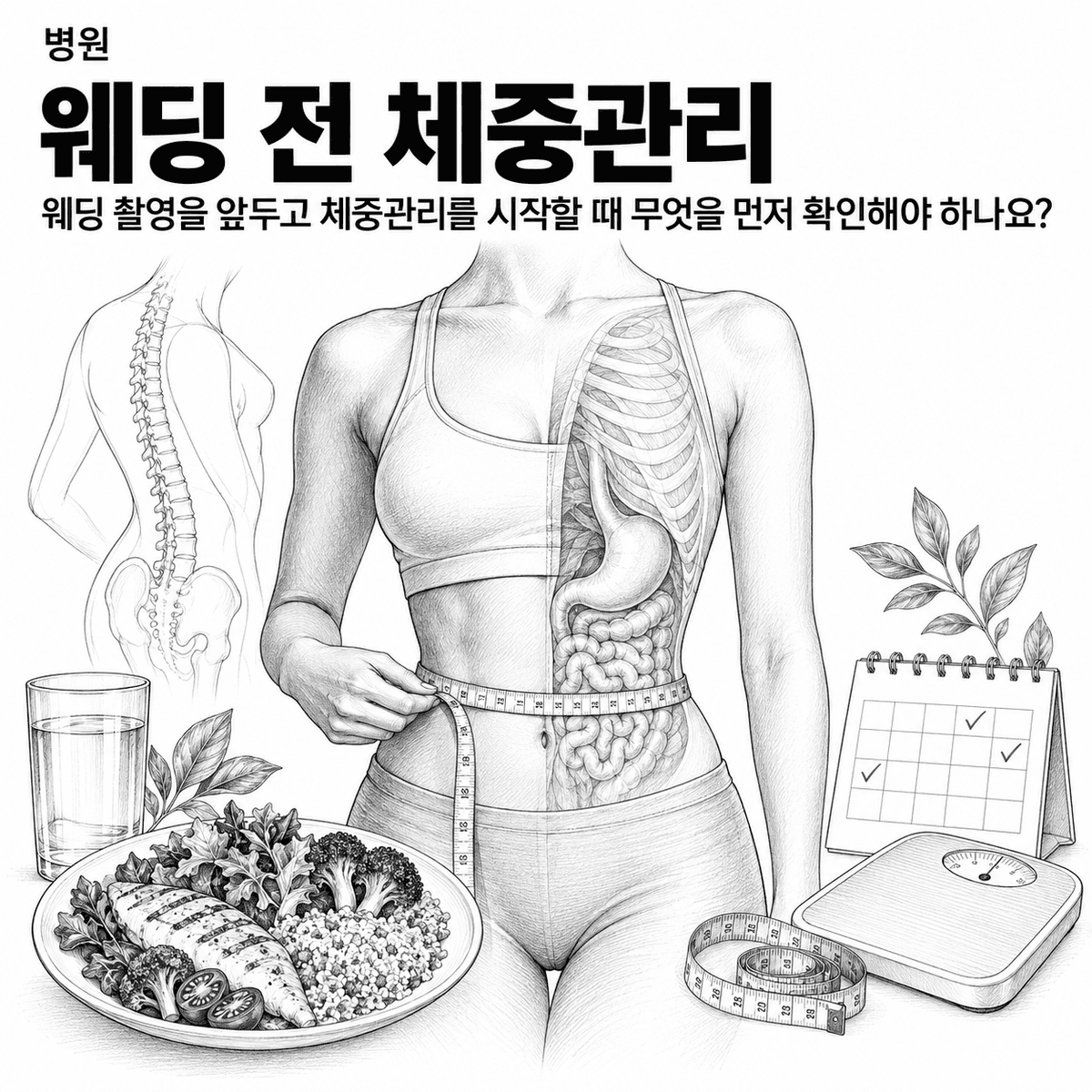 서울 병원 웨딩 전 체중관리 핵심 정보 이미지